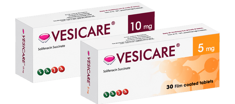 Vesicare packaging